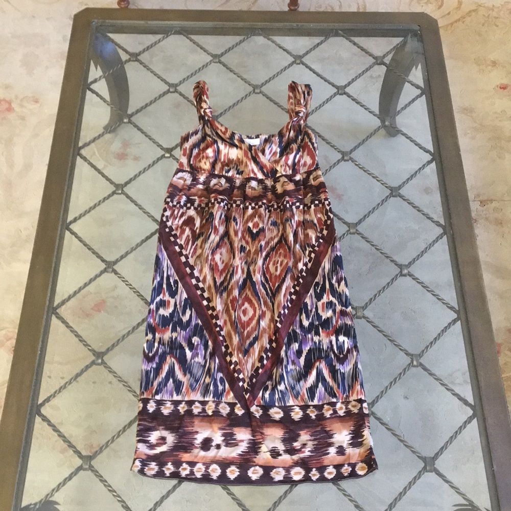 Robin Howe ikat print silk dress